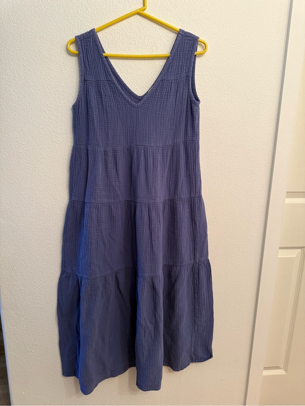 Marine Layer Blue Tiered Maxi Dress